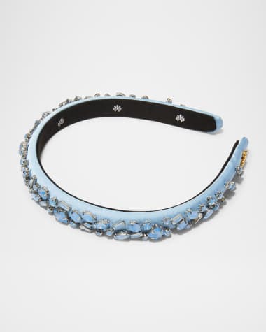 Lele Sadoughi Gigi December Blue Topaz Jeweled Birthstone Headband