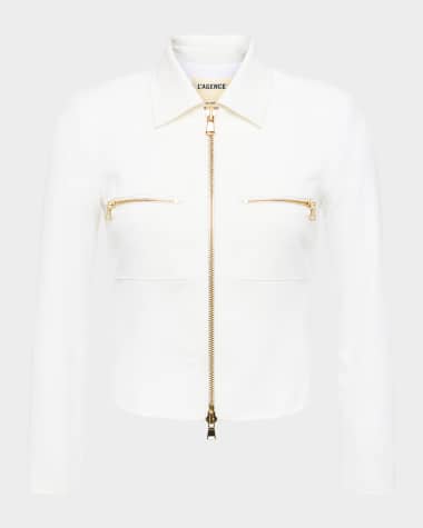 L'Agence Calianna Zip-Front Shacket