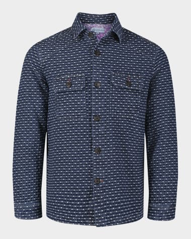 Robert Graham Men's Alvaro Knit Shirt Jacket