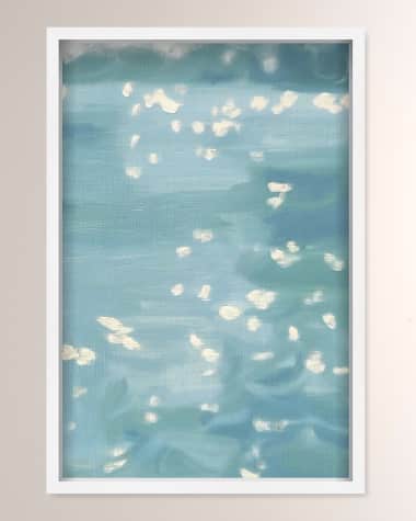 The Oliver Gal Artist Co. "Lights on the Water I" Framed Art Print