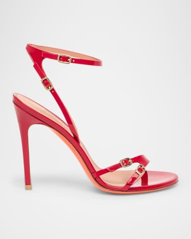 サンダル・ミュール SANTONI SS25 Sandals (WHIW71636HA2TOOX O50) Women's gold leather high-heel sandal | Santoni Shoes