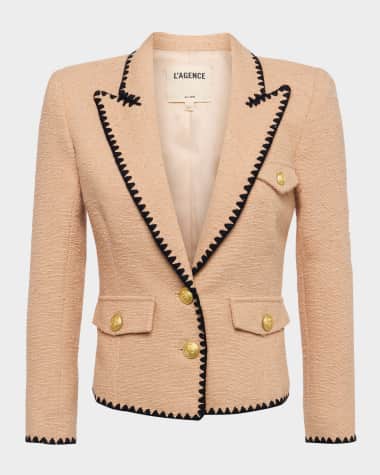 L'Agence Wylla Structured Single-Breasted Blazer
