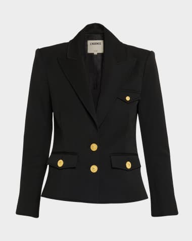 L'Agence Wylla Structured Single-Breasted Blazer