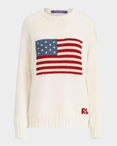 Ralph Lauren Collection Flag Crewneck Sweater