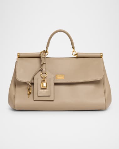 Dolce&Gabbana Sicily Leather Top-Handle Bag