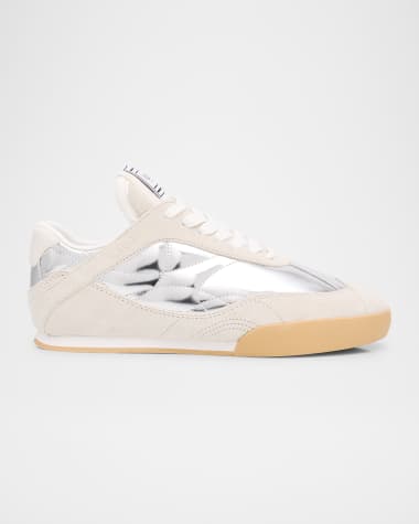 Chloe Metallic Leather Kick Sneakers