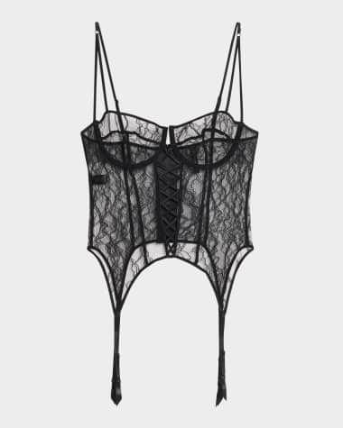Kiki De Montparnasse Precieuse Lace Garter Bustier