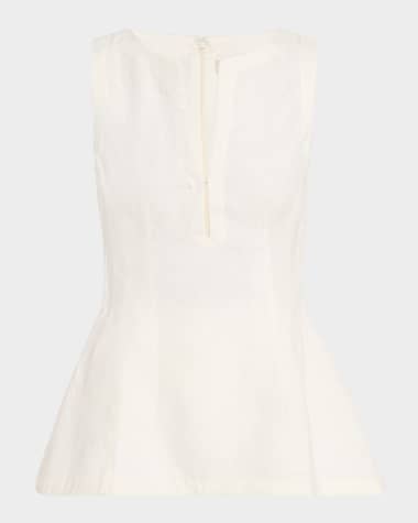 Faithfull the Brand Melia V-Neck Linen Top