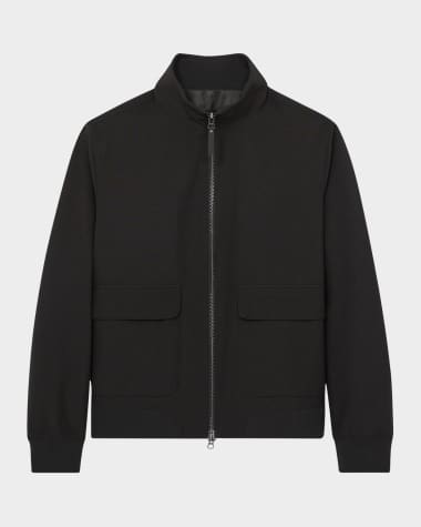 Reiss Men's Funnel-Neck Zip Jacket