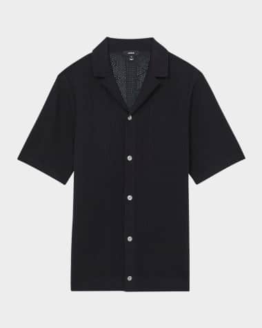 Reiss Men's Kipling Textured Short Sleeve Shirt