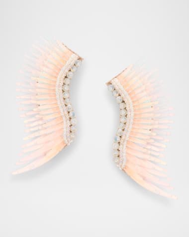 Mignonne Gavigan Midi Madeline Earrings, White