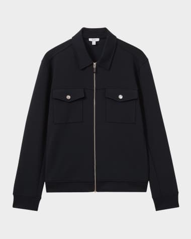 Reiss Men's Medina Zip Shirt Jacket