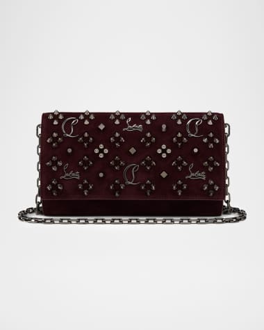 Christian Louboutin Paloma Wallet on Chain in Loubinthesky Suede