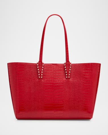 Christian Louboutin Cabata Small Tote Bag in Alligator-Embossed Leather