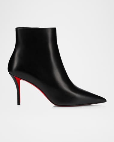 Christian Louboutin Miss Z Leather Red Sole Booties