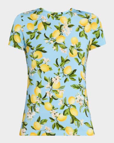 L'Agence Ressi Short-Sleeve Lemon Tee