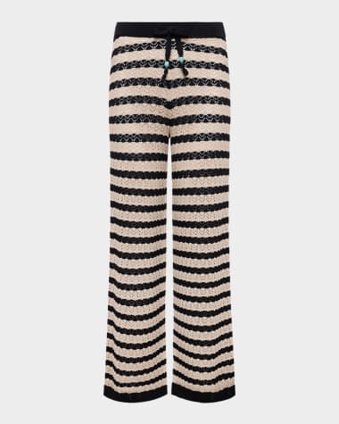 L'Agence Gaelle Pointelle Knit Pants