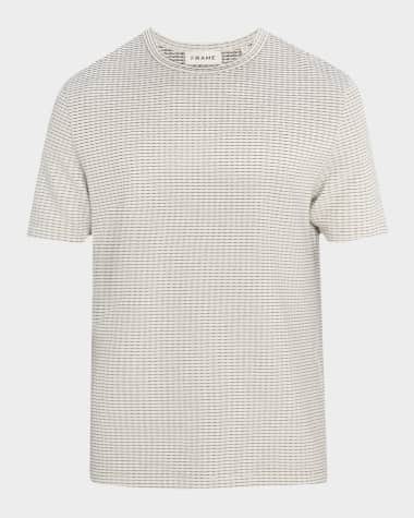 FRAME Men's Jacquard Striped T-Shirt