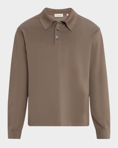 FRAME Men's Light Pique Polo Shirt