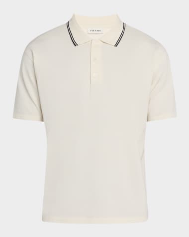 FRAME Men's Pique Polo Shirt
