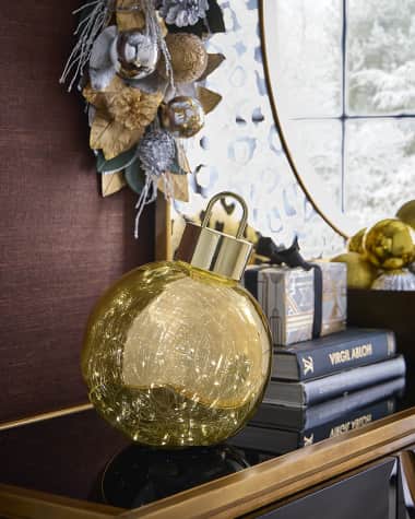 Jim Marvin Celestial Gold Oblique Orb Tabletop Ornament