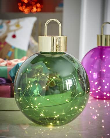 Jim Marvin Oblique Emerald Glass Tabletop Ornament