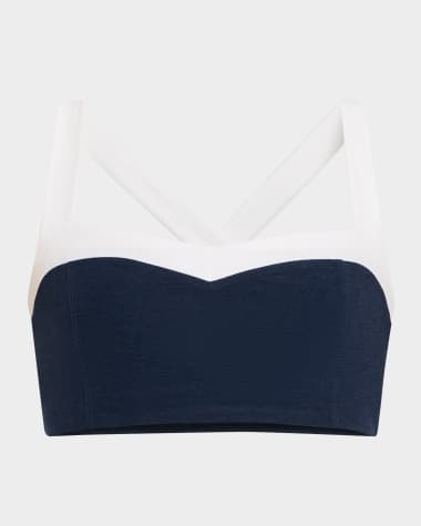 V-Neck Hardware One-Piece Swimsuit