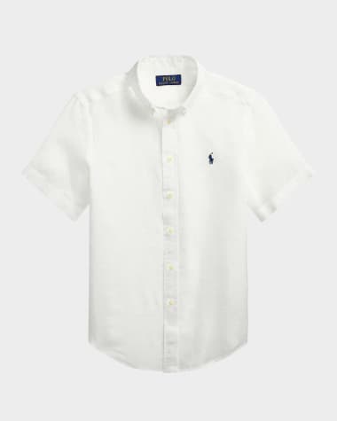Ralph Lauren Childrenswear Boy's Linen Sport Shirt, Size S-XL
