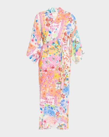 Johnny Was Paula Kimono Robe Coverup