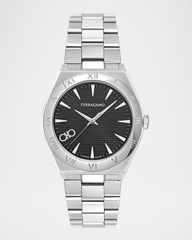 Ferragamo Men's Vega Upper East 40MM Stainless Steel Bracelet Watch