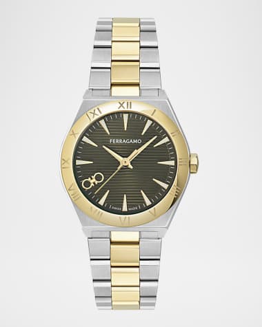 Ferragamo Vega Upper East 28MM Two Tone Bracelet Watch