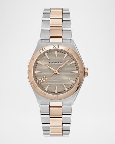 Ferragamo Vega Upper East 28MM Two Tone Bracelet Watch