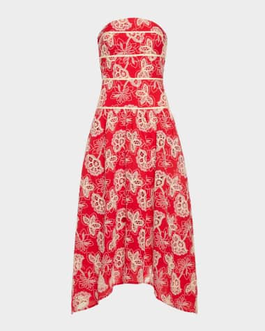 Ramy Brook Blanca Strapless Midi Dress