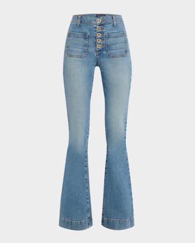 Ramy Brook Cindy High-Rise Flare Jeans