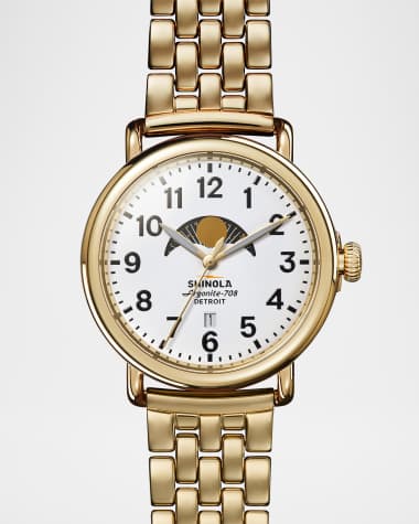 Shinola Men's Runwell Gold-Plated Bracelet Watch, 41mm
