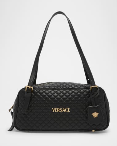 Versace La Medusa Medium Quilted Leather Shoulder Bag