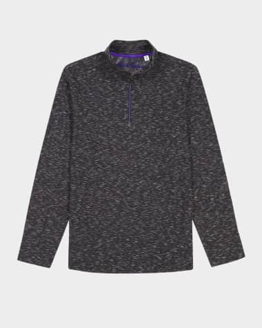 Robert Graham Men's Matson Heathered Quarter-Zip Sweater