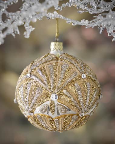 Neiman Marcus Winters Glow Glass Ornament