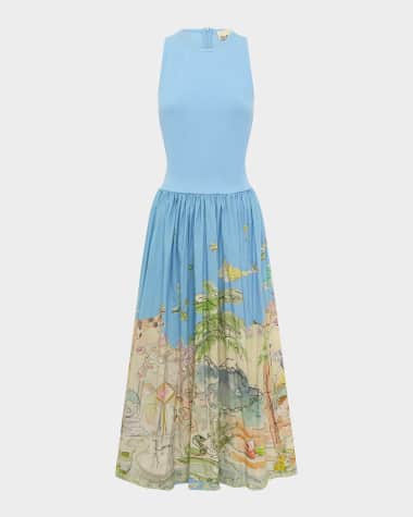 ALEMAIS Anouk Tank Midi Dress