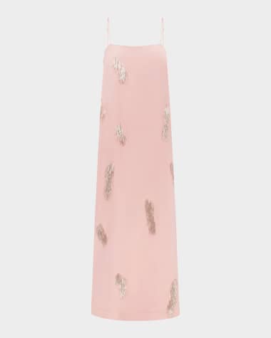 ALEMAIS Cindy Embellished Slip Dress