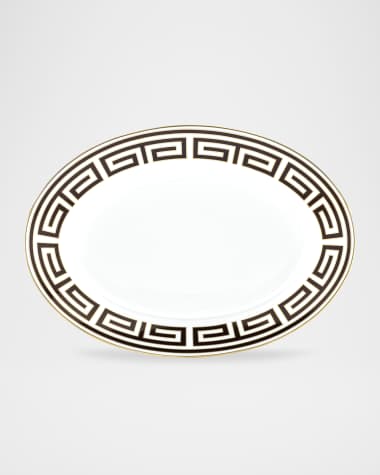 GINORI 1735 Labirinto Ebano Oval Flat Platter