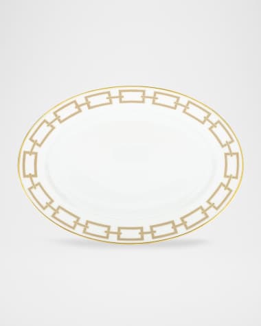 GINORI 1735 Catene Cachemire Oval Flat Platter