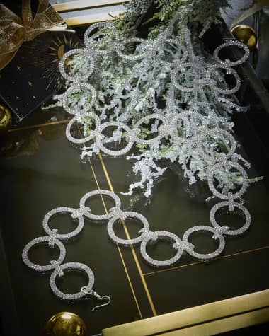 D. Stevens Crystal Circle Christmas Garland, 36"