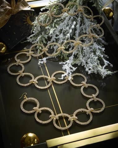 D. Stevens Crystal Circle Christmas Garland, 36"