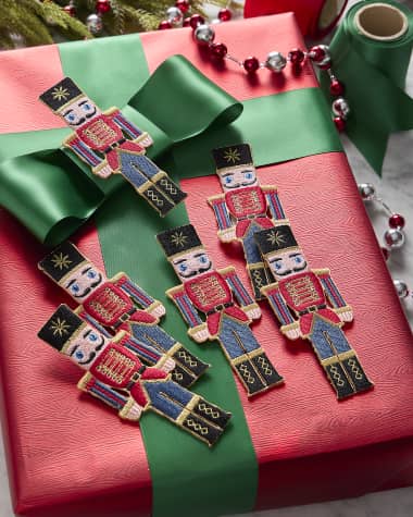 D. Stevens Embroidered Clip-On Nutcrackers, Set of 6