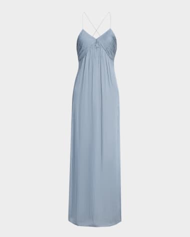 Iro Ingrid Strappy Satin Dress