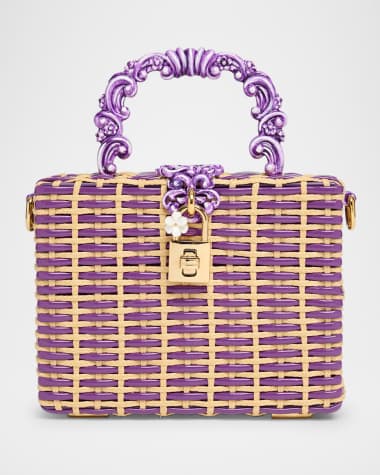 Dolce&Gabbana Woven Box Top-Handle Bag