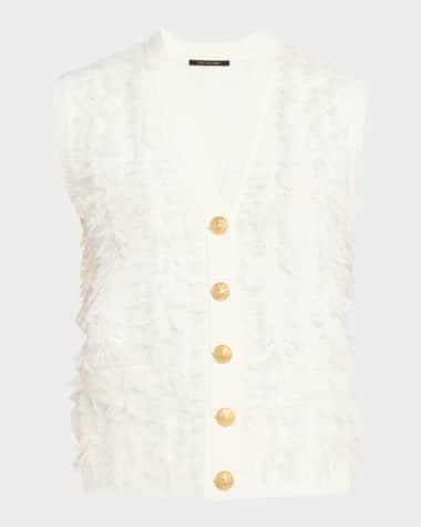 Kobi Halperin Sterling Fringe Knit Sweater Vest