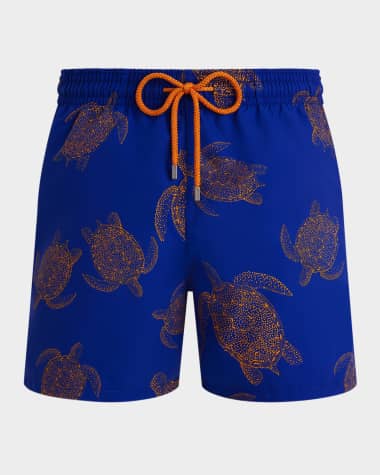 Vilebrequin Men's Tortues Galuchat Swim Trunks