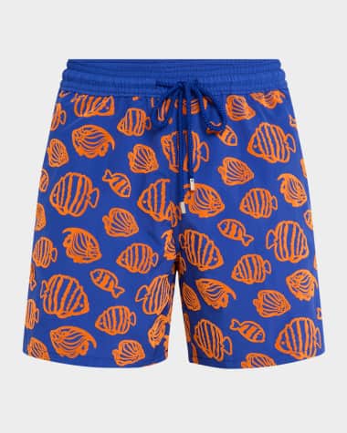 Vilebrequin Men's Fishy Vibe Swim Shorts